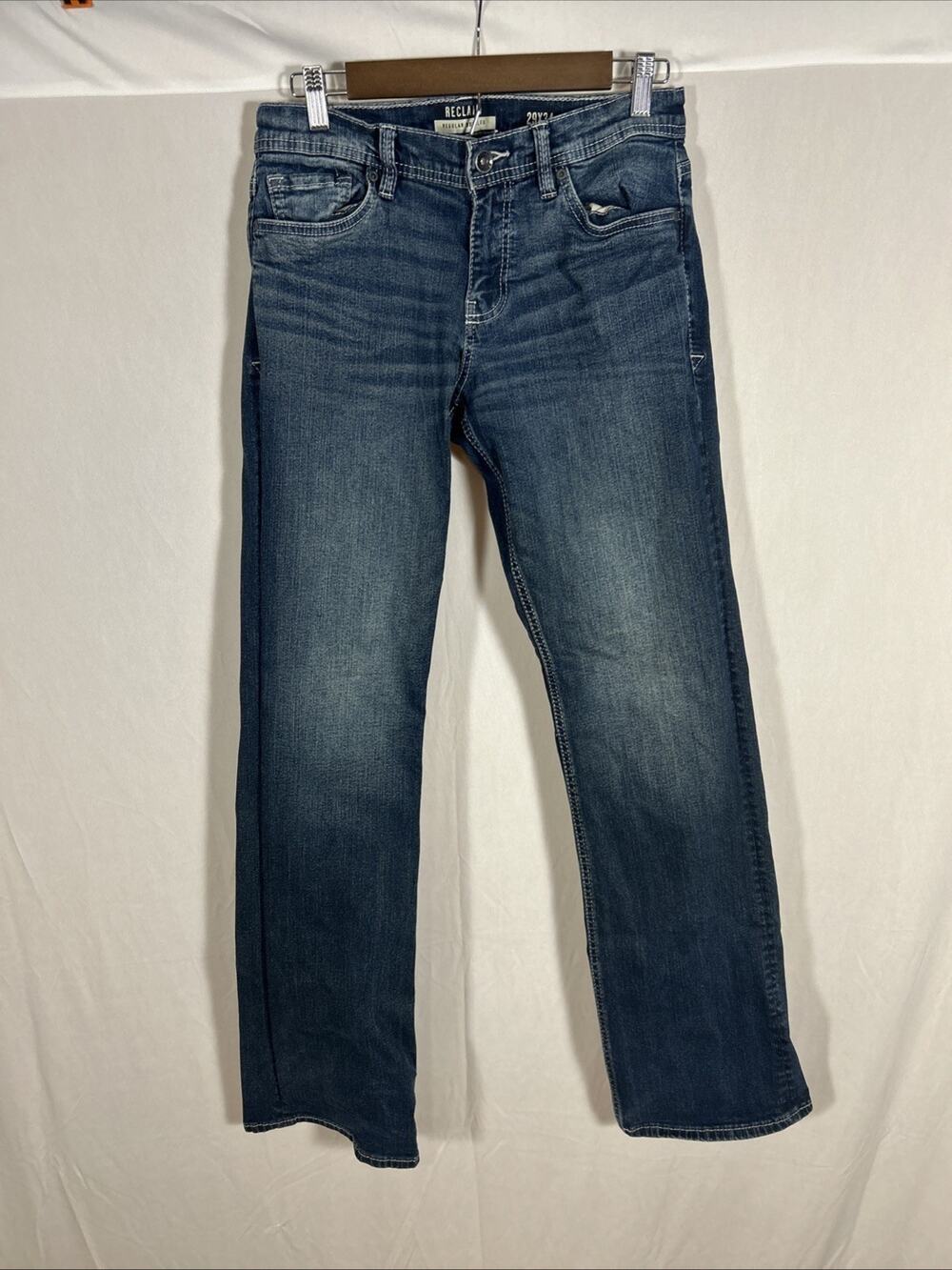Reclaim Jeans Mens 29x34 Bootcut Medium Wash Denim Casual Straight Leg